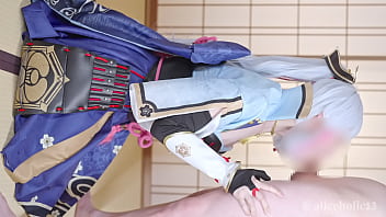 Alice Holic Genshin Raw sex vídeo de sexo creampie contínuo com cosplayer amador