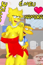 Moe comendo a Lisa Simpson