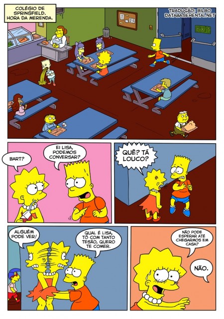 Os Simpsons Bart comendo a Lisa